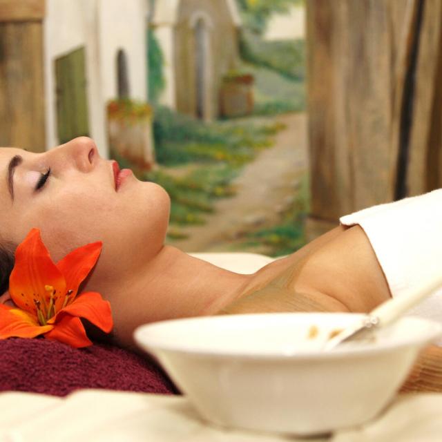 Dame im Wellnessbereich von Vila Vita Pannonia